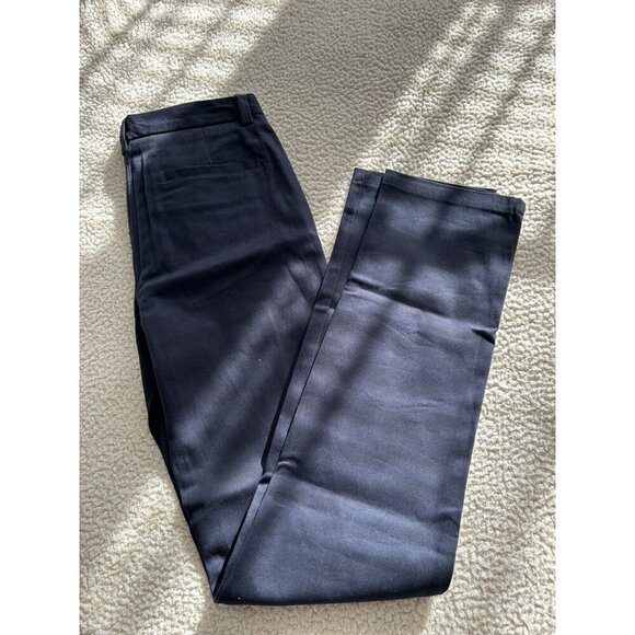 IZOD Approved Schoolwear Girl's Navy Blue Straight Leg Uniform Pants Jr Sz 5 - Picture 1 of 9